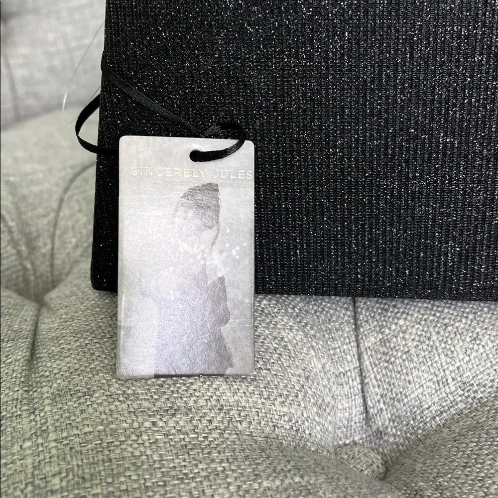 Elegant Black and Silver Women's Handbag